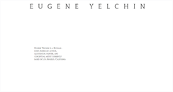 Desktop Screenshot of eugeneyelchin.com